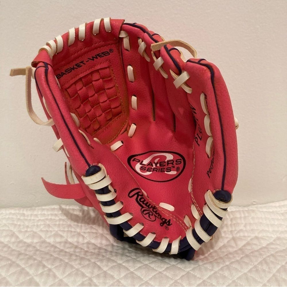Rawlings Players Series Youth 9" T-Ball Glove Right Hand Throw Girls Pink